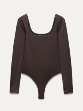 SQUARE NECK POLYAMIDE BODYSUIT